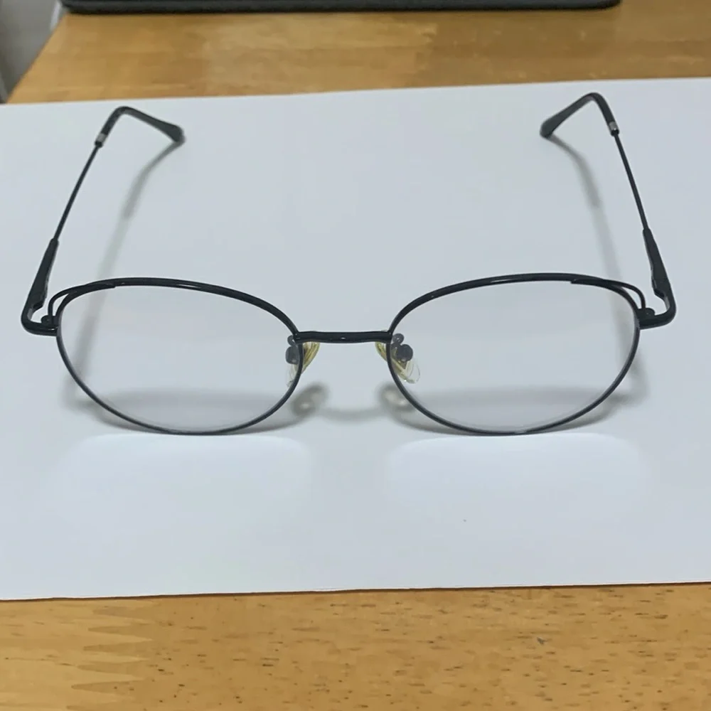 Round Lens Cat Eyes Blue Light UV Blocking Computer Glasses Metal Frame